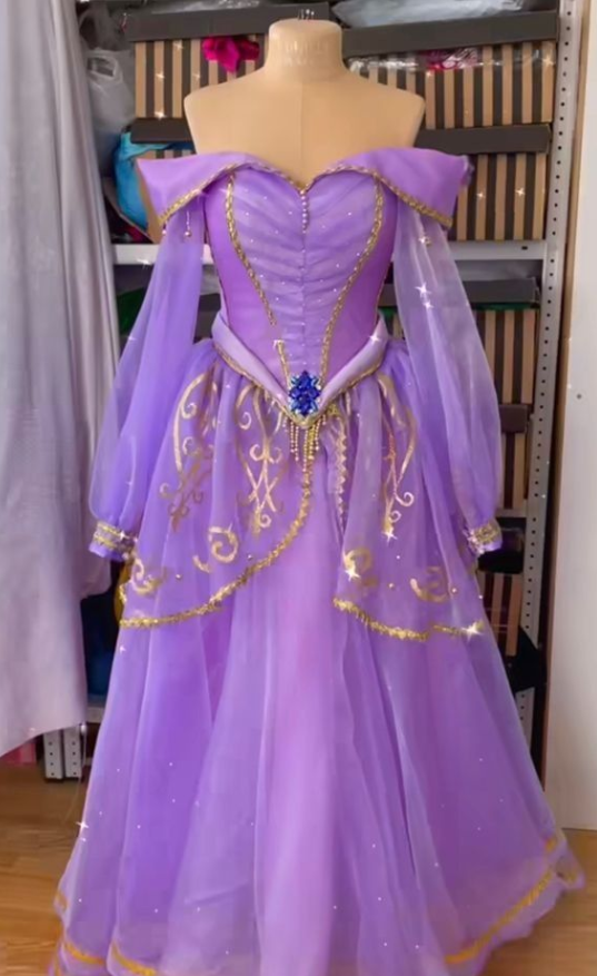 princess jasmine purple dress